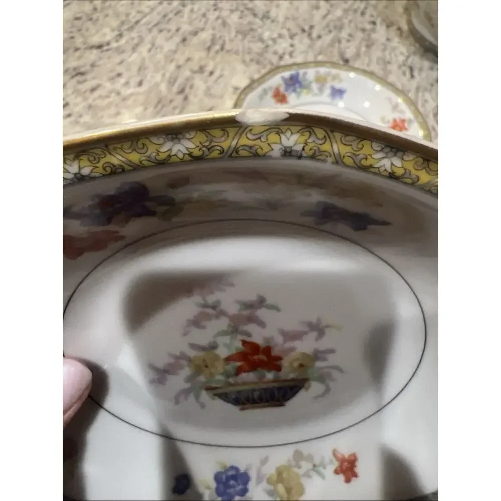 Antique Haviland‎ Soup Bowls 5 Piece Limoges Coromandel 7.75 in READ DESCRIPTION